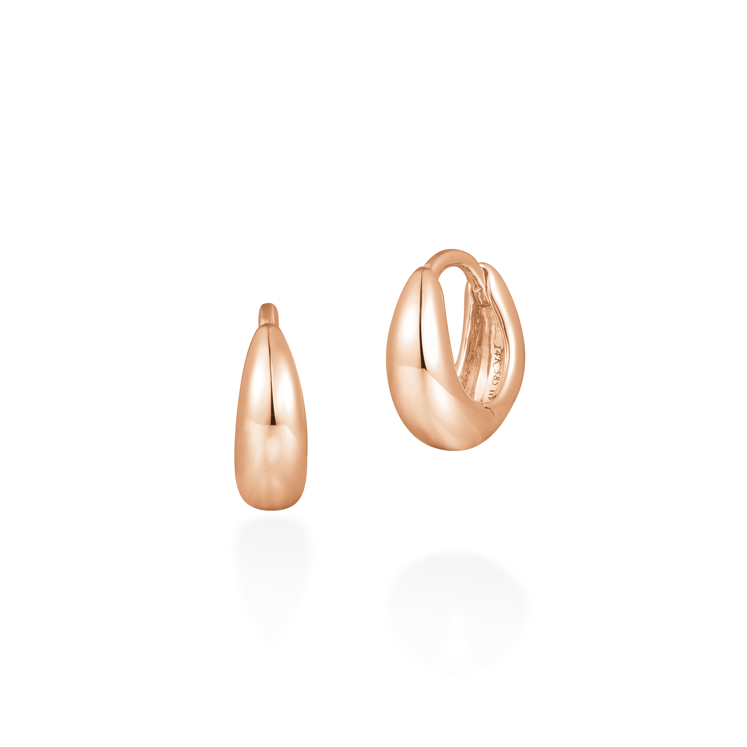 7mm belly gold huggies